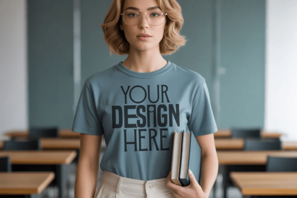 Bay Comfort Colors 1717 Teacher Mockup: The Foundation for Authentic Educator Apparel