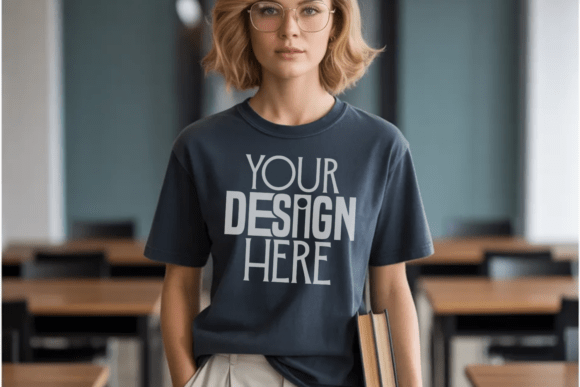 Black Comfort Colors 1717 Teacher Mockup: Elevate Your Design