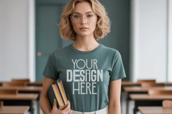 Clover Comfort Colors 1717 Teacher Mocku: A Strategic Asset for Educator Branding