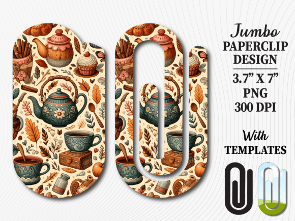 Cozy Coffee Tea Time Jumbo Paperclip: The Ultimate Digital Solution for Book Lovers and Educators