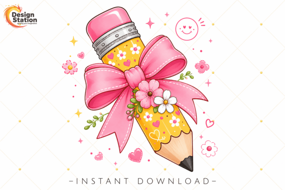 Cute Pencil Bow PNG: A Practical Review of a Trending School-Themed Graphic Asset