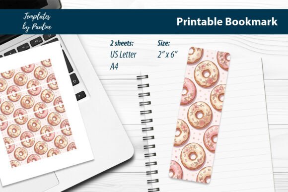 Donut Bookmark Printable for Book Lovers