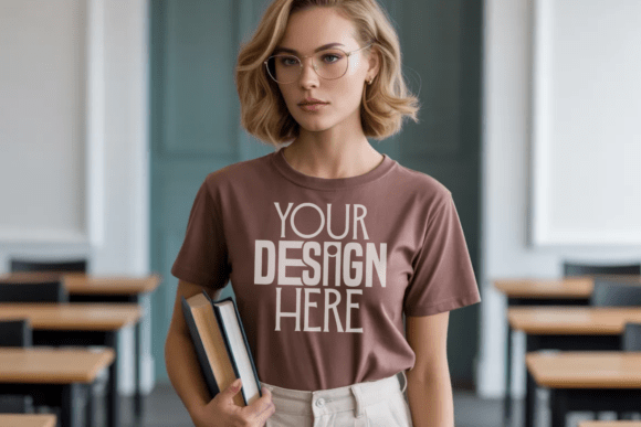 Mastering the Brown Comfort Colors 1717 Teacher Mockup for Professional Designs