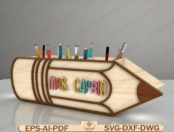 Personalized Pencil Holder Laser Cut: The Ultimate Desk Organizer for Educators and Creators