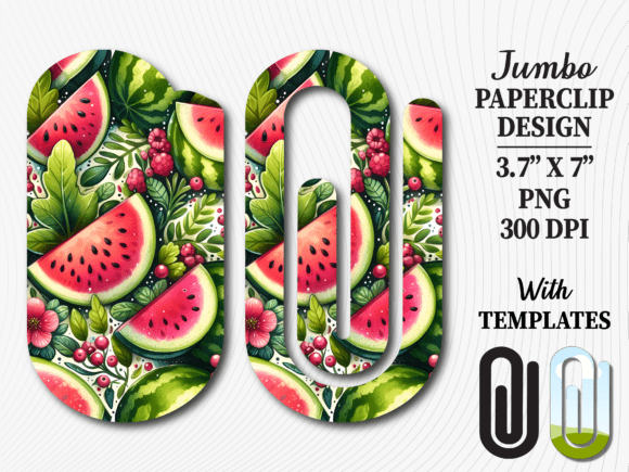 Summer Watermelon Jumbo Paperclip