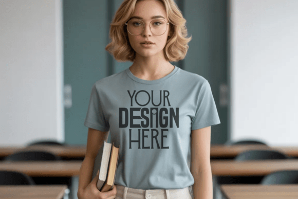 Unlocking Design Potential with the Sage Comfort Colors 1717 Teacher Mockup